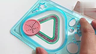 the😍original spirograph😈 design set || how to use📐 a spirograph set💯|| part 9