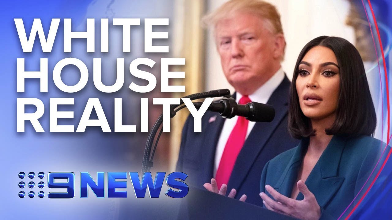 ⁣Donald Trump and Kim Kardashian discuss prison reform | Nine News Australia