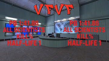 Half-Life 1 – Anomalous Materials All Scientists Kill% (NoClip + Impulse 101) PB 1:41.86