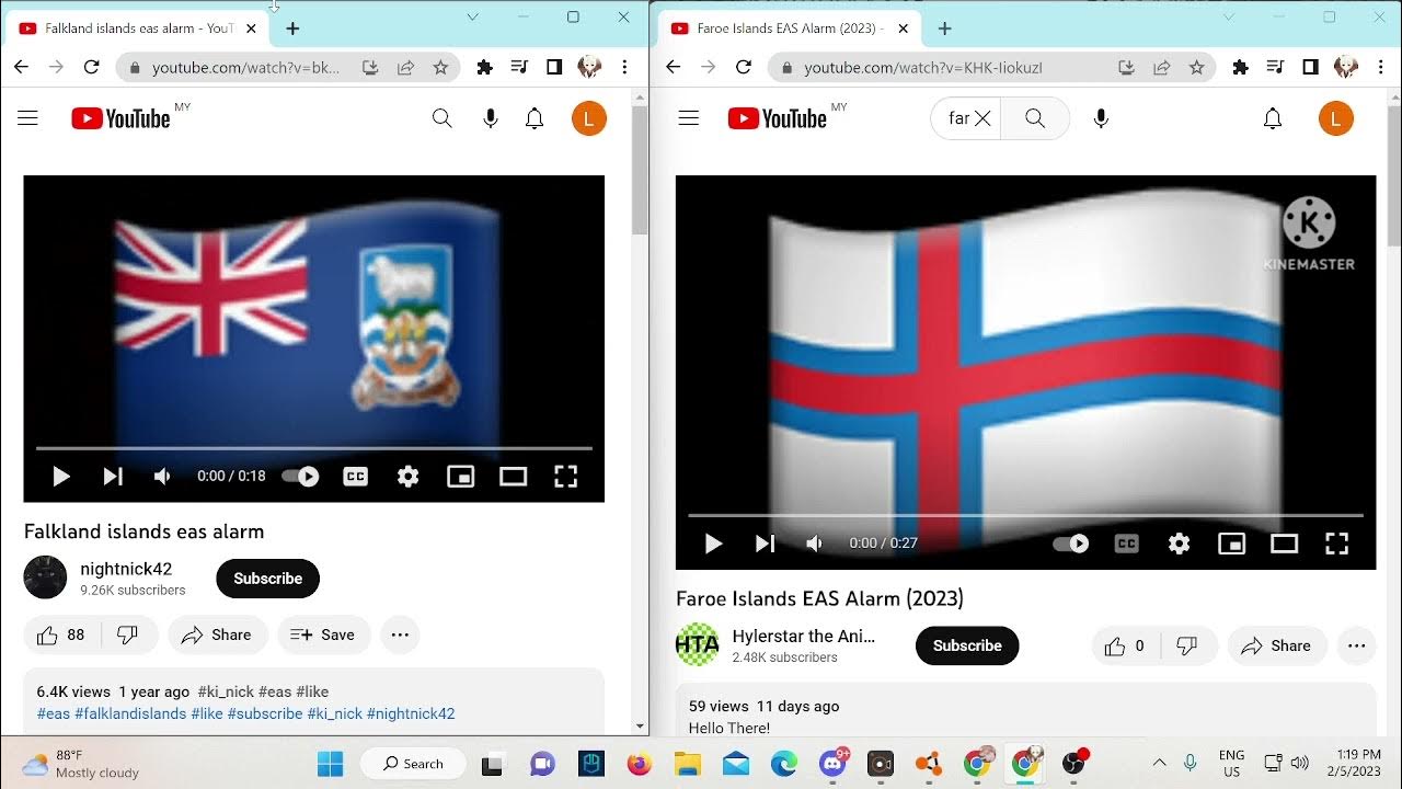 Falkland Islands EAS Alarm And Faroe Islands EAS Alarm YouTube