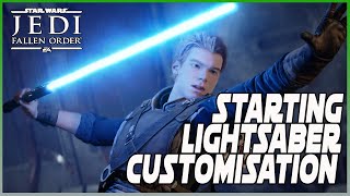 Star Wars: Jedi Fallen Order - Starting Lightsaber Customisation
