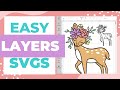 How To turn a single layer SVG file into mutliple layers - Beginner Friendly