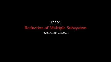 Lab 5: REDUCTION OF MULTIPLE SUBSYSTEM