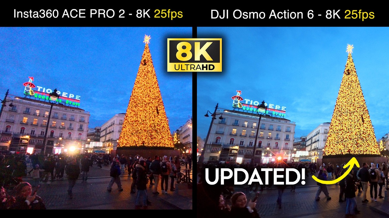 DJI Action 6 vs Insta360 Ace Pro 2 a 8K 24fps ¡POR FIN!