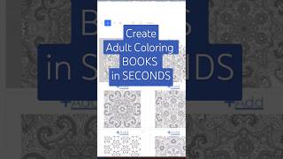 Create adult coloring activity book in seconds #selfpublishing