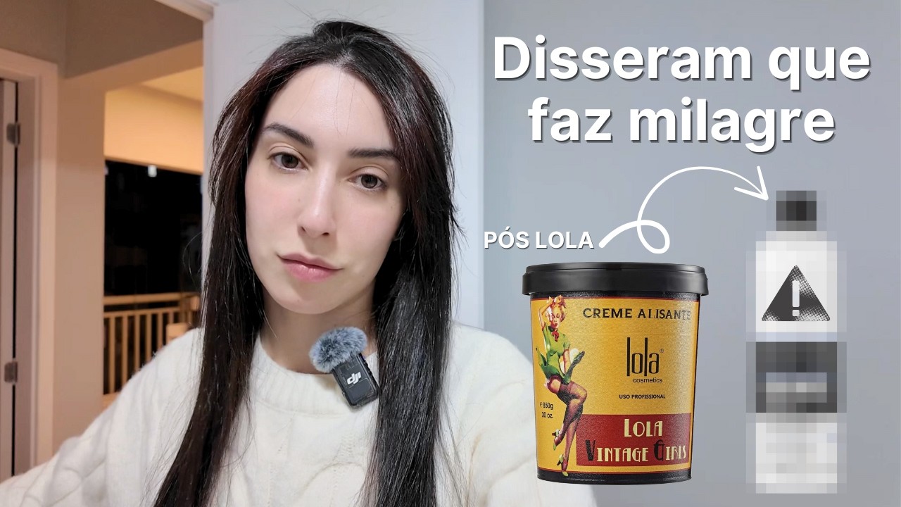 Depois do alisante da LOLA, meu cabelo pediu SOCORRO e tive que usar isso...