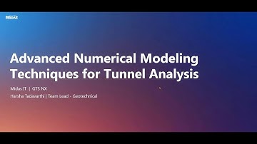 Session1  Introduction to midas GTS NX for Tunnel Engineering
