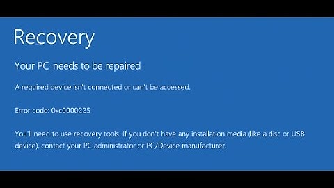 Hoe u foutcode 0xc0000225 in Windows 10 kunt oplossen - Eenvoudig te verhelpen