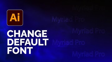 Adobe Illustrator | Change Default Font | Tips