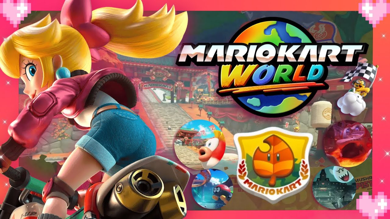 💗 Mario Kart World (150cc Leaf Cup) Peach Gameplay 💗