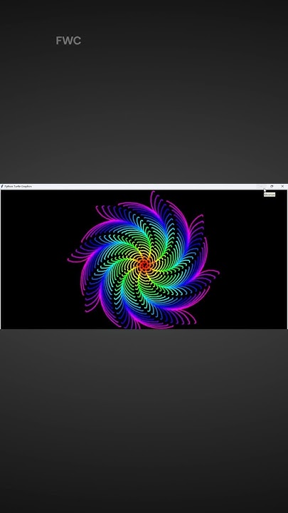 Multi Color Python Graphics Design Using Turtle #funwithcode #python # ...