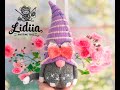 Gnome Cat Knitting, Cute Cat Gnome DIY Knitting, Amigurumi Gnome Cat, Knitted Gnome Cat Plush