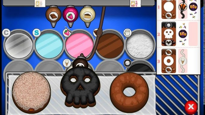 Papa's Donuteria - All Maple Mornings Toppings Unlocked (Rank 8