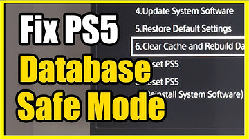 How to Enter Safe Mode to Rebuild Database on PS5 Hard Drive (Fast Tutorial)