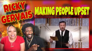 Ricky Gervais Making People Upset for 10 Minutes | REACTION