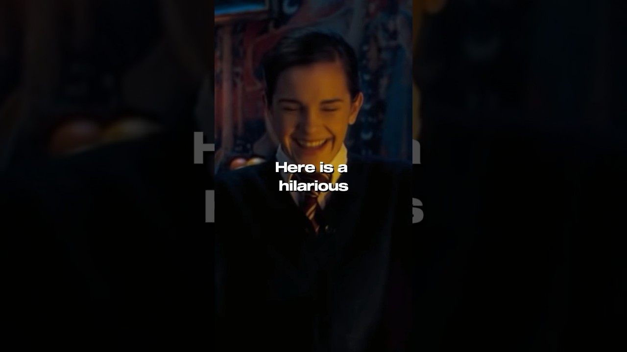 Hilarious UNSCRIPTED Harry Potter Moment😂