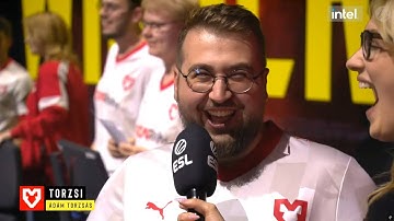 Torzsi laughing after defeating Vitality