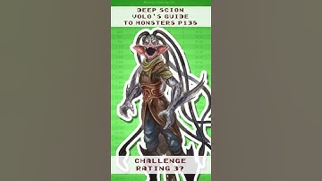 Exposed D&D 5e Deep Scion Challenge Rating #Shorts