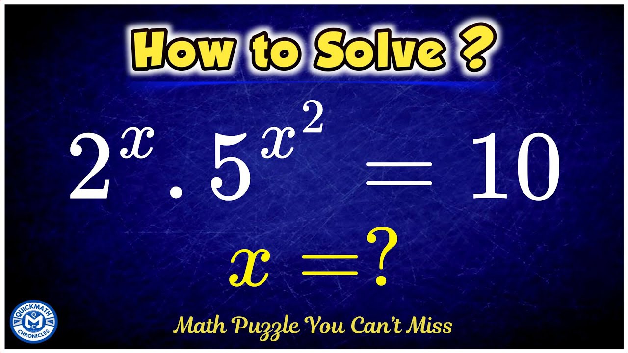 A Very Nice Exponential Algebra Problem | Math Olympiad