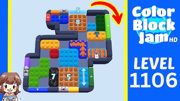 Color Block Jam Level 1106 Solution Walkthrough