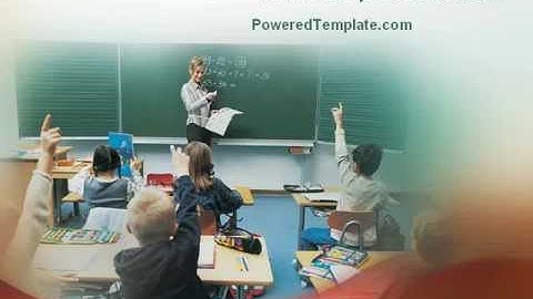 School Education PowerPoint Template by PoweredTemplate.com