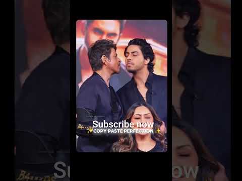 SRK WITH SON ARYAN KHAN Bas Itna Sa Khab Hai