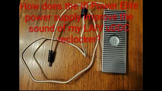How does the ifi Power Elite power supply improve the sound of my LAIV uDDC reclocker?