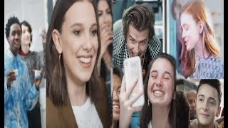 [SUBTITULADO] ¡Elenco de Stranger Things sorprende a fans con helados de Scoops Ahoy!