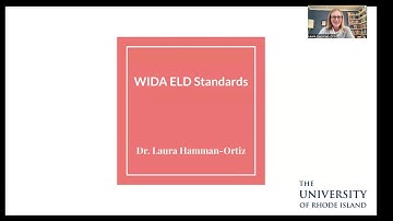 EDC 420 Week 7, Lecture Video 2 WIDA ELD Standards Framework