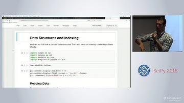 pandas .head() to .tail() (Beginner) | SciPy 2018 Tutorial | Niederhut, Augspurger, Van den Bossche