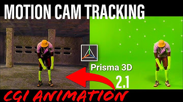 Motion camera tracking 3D CGI environment prisma 3D animation