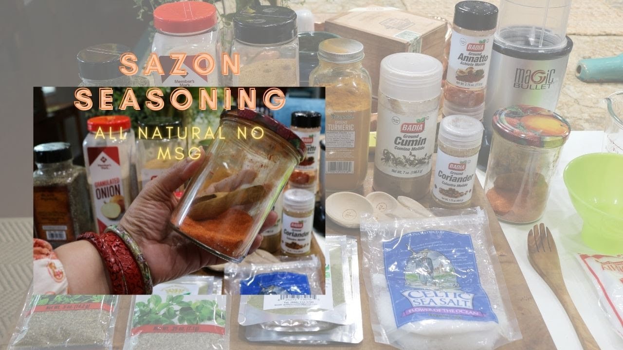 Homemade Sazon Seasoning | ALL NATURAL NO MSG 2022 - YouTube