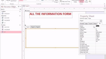 Access 2013 Form Sub Form and Tab Control By Dr Abdul Raqeeb Afzali