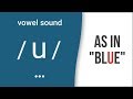 Vowel Sound /u/ as in "blue"- American English Pronunciation