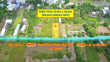 NỀN MẶT TIỀN TRƯƠNG VĨNH NGUYÊN - CÁI RĂNG - CẦN THƠ | NGANG 10.8M - DÀI 36.66M
