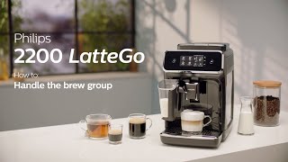 Philips Series 2200 LatteGo EP2231/40 Automatic Coffee Machine - How to Handle the Brew group