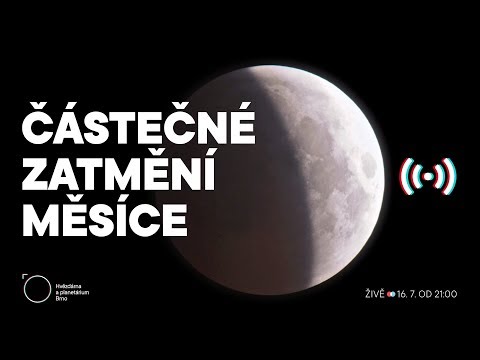 Částečné zatmění Měsíce 16. 7. 2019 (ŽIVĚ)