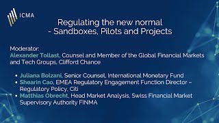Regulating the new normal - Sandboxes, Pilots and Projects