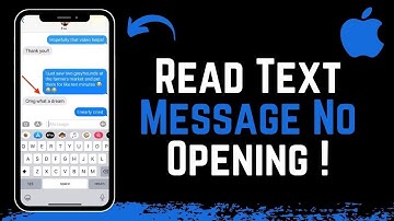 How To Read A Text Message Without Opening It On iPhone