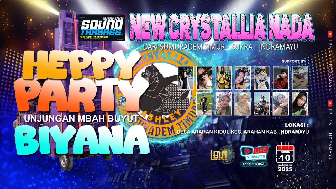 🔴 [LIVE] NEW CRYSTALLIA NADA || UNJUNGAN MBAH BUYUT BIYANA || ARAHAN KIDUL || SENIN 10 NOVEMBER 2025