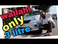 how far you can go in 3 ltr petrol in a 1000cc Toyota Passo ? | Abdi Ustad
