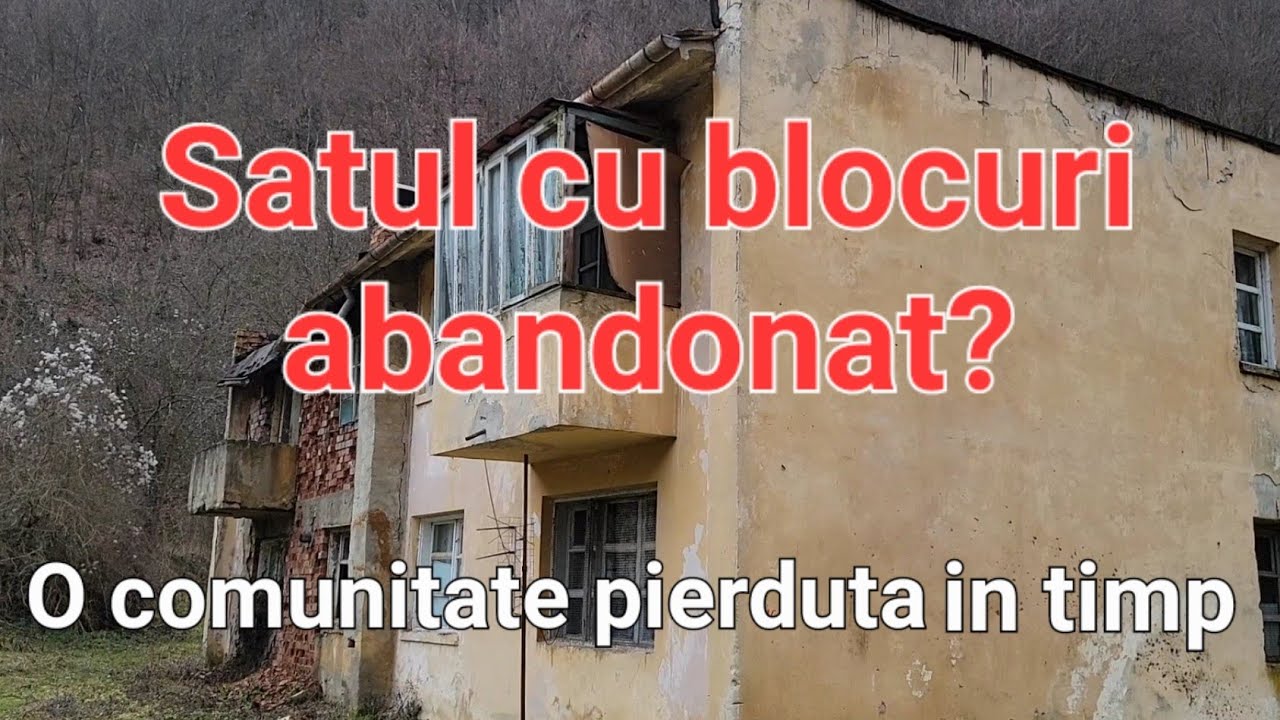 Satul cu blocuri dintre păduri/aici lucrau mii de oameni/ ce a mai rămas?