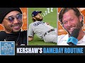 Clayton Kershaw's Pregame Routine Before Every Start | On Base With Mookie Betts