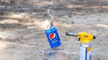 EXPERIMENT: GAS TORCH VS PEPSI