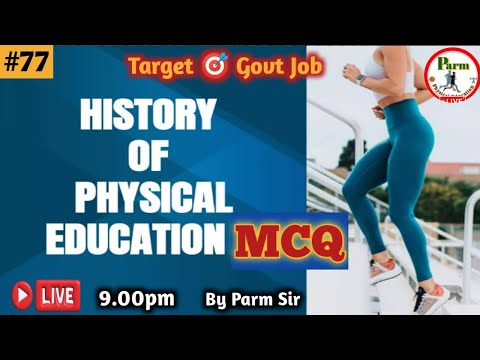 Live- class 77/ HISTORY OF PHYSICAL EDUCATION MCQ/2000 PTI/MASTER CADRE/PSTET2025