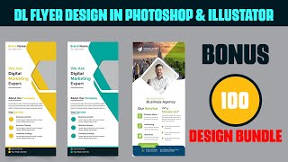Dl flyer design in photoshop Tutorial 2025 #dlflyer #dlflyerdesign dl flyer design bangla tutorial