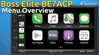 Boss Elite BE7ACP - Menu Overview