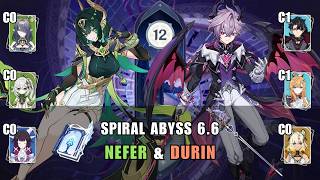 C0 Nefer & C0 Durin | Spiral Abyss 6.6 | Genshin Impact