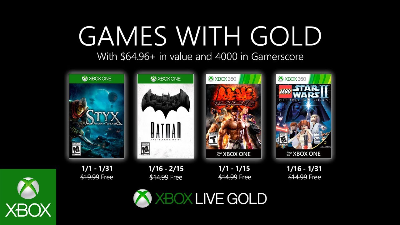 Xbox - January 2020 Games with Gold - YouTube
