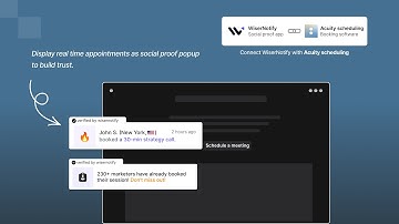 🔥Show Acuity Scheduling Appointments as Social Proof | WiserNotify Social Proof tool